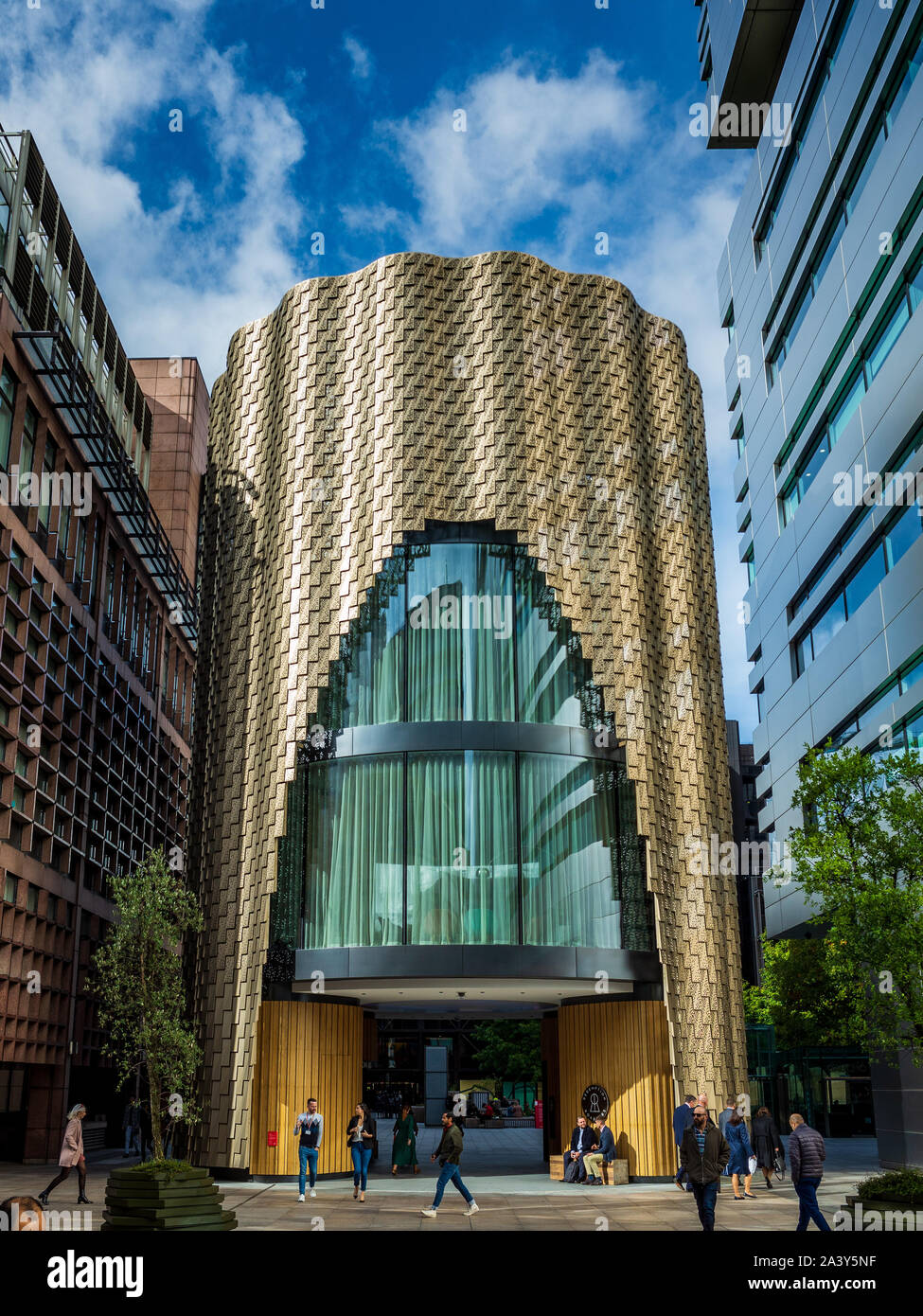 Three Broadgate, 3 Broadgate, redevelopment of the former marketing suite. Architect ORMS completed 2019. Stock Photo