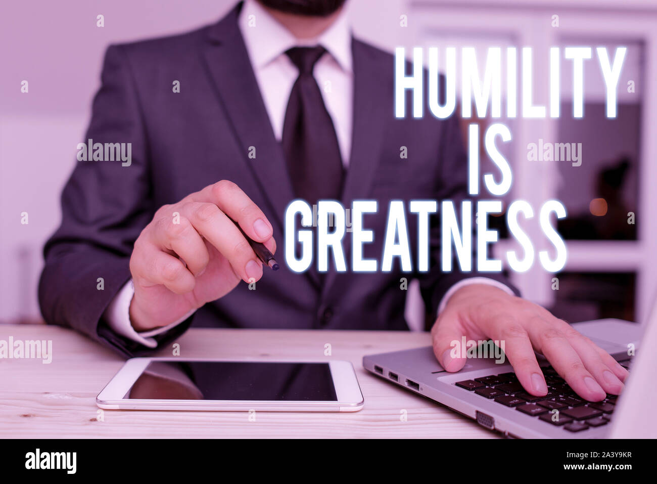 Handwriting text writing Humility Is Greatness. Conceptual photo being ...