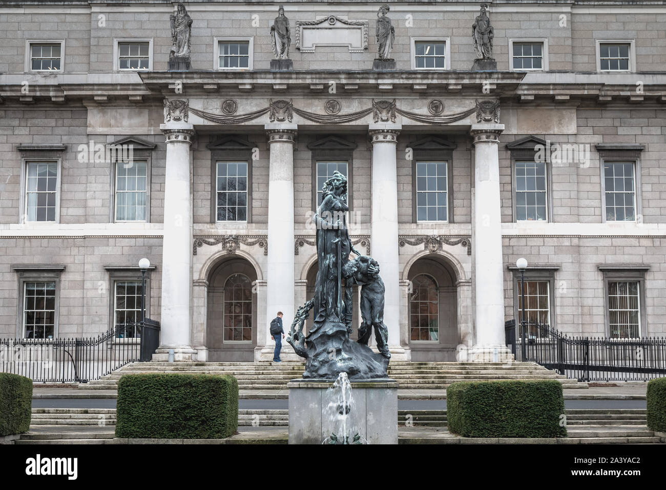 Dublin, Ireland February 12, 2019 Architectural detail of The Custom