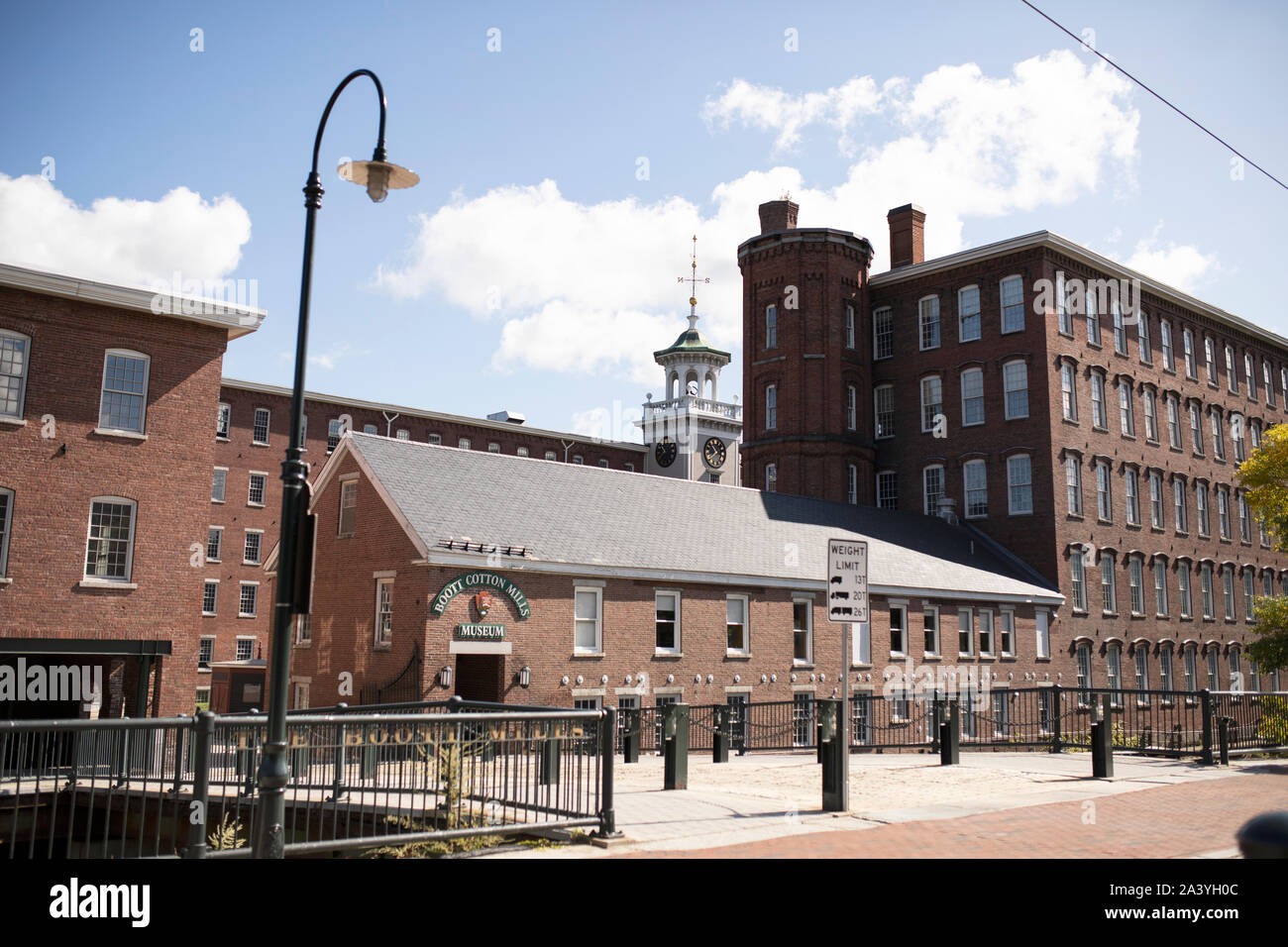 The Boott Cotton Mills Museum in Lowell National Historic Park in Lowell, Massachusetts, USA. Stock Photo