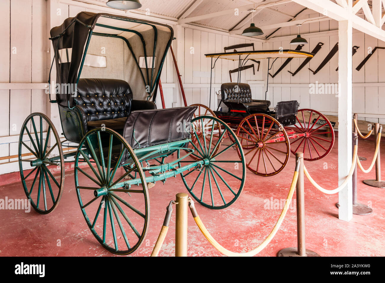 Hawai‘i, the Big Island, Kamuela, Parker Ranch, Puuopelu Garage & Carriages Stock Photo Alamy