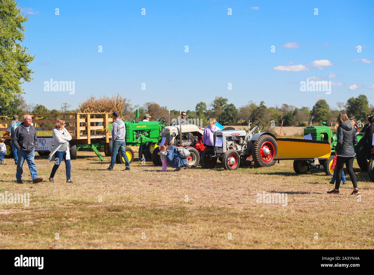 Hillsborough , New Jersey, October 5 2019Autumn festival and tractor show in Hillsboro Farm