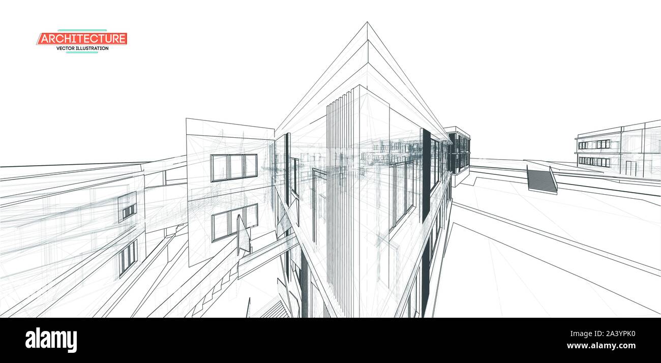 Perspective architecture drawing hires stock photography and images  Alamy