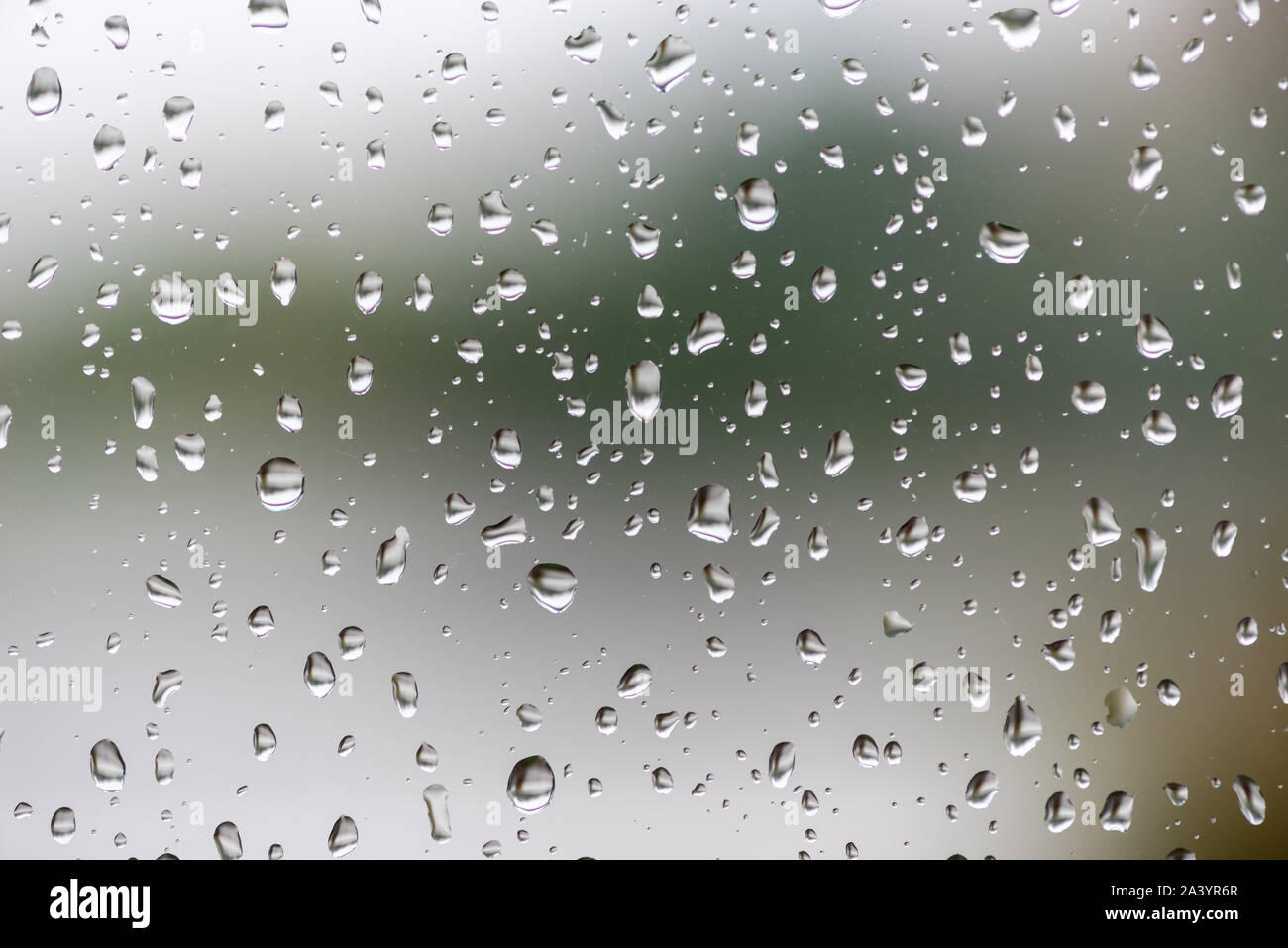 Water droplets on a window after the rain close-up view Stock Photo - Alamy