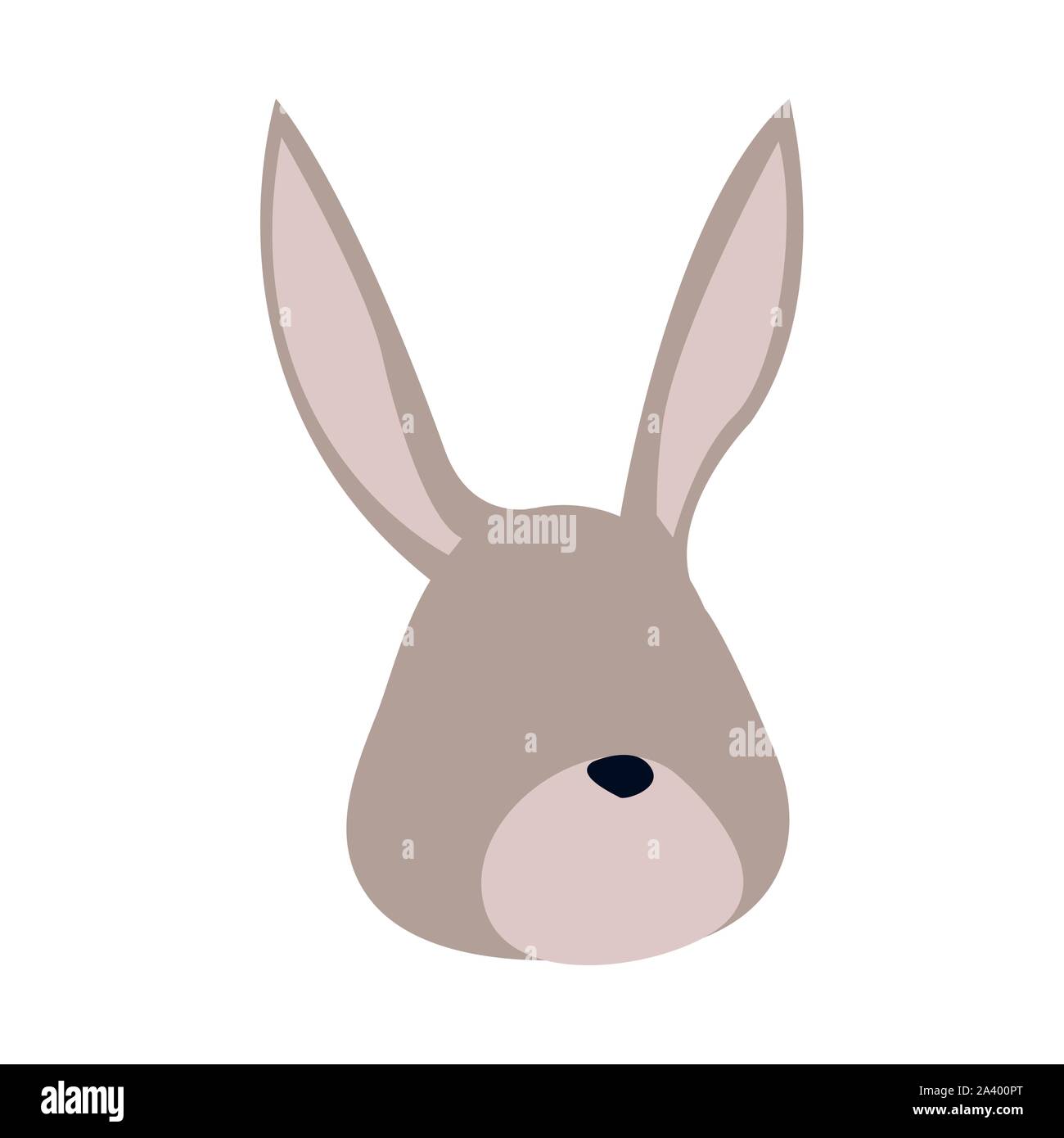 cartoon rabbit head icon, colorful design Stock Vector Image & Art - Alamy