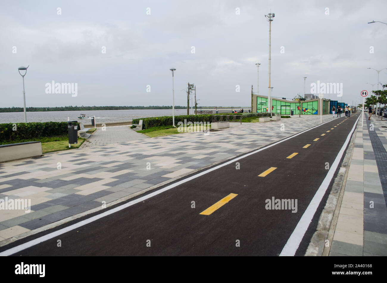 Malecon del Rio Magdalena in Barranquilla Stock Photo