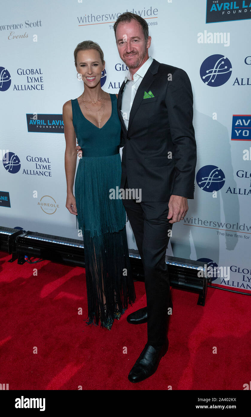 New York, United States. 10th Oct, 2019. Erin Walker and Jimmy Walker  attend 5th annual Global Lyme Alliance Gala at Cipriani 42nd Street (Photo  by Lev Radin/Pacific Press) Credit: Pacific Press Agency/Alamy