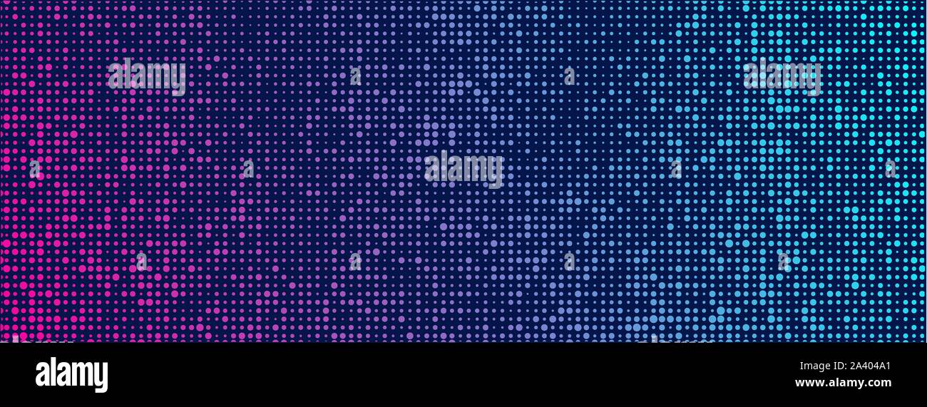 Vector halftone retro background. Pink blue halftone gradient,party poster background. Stock Vector