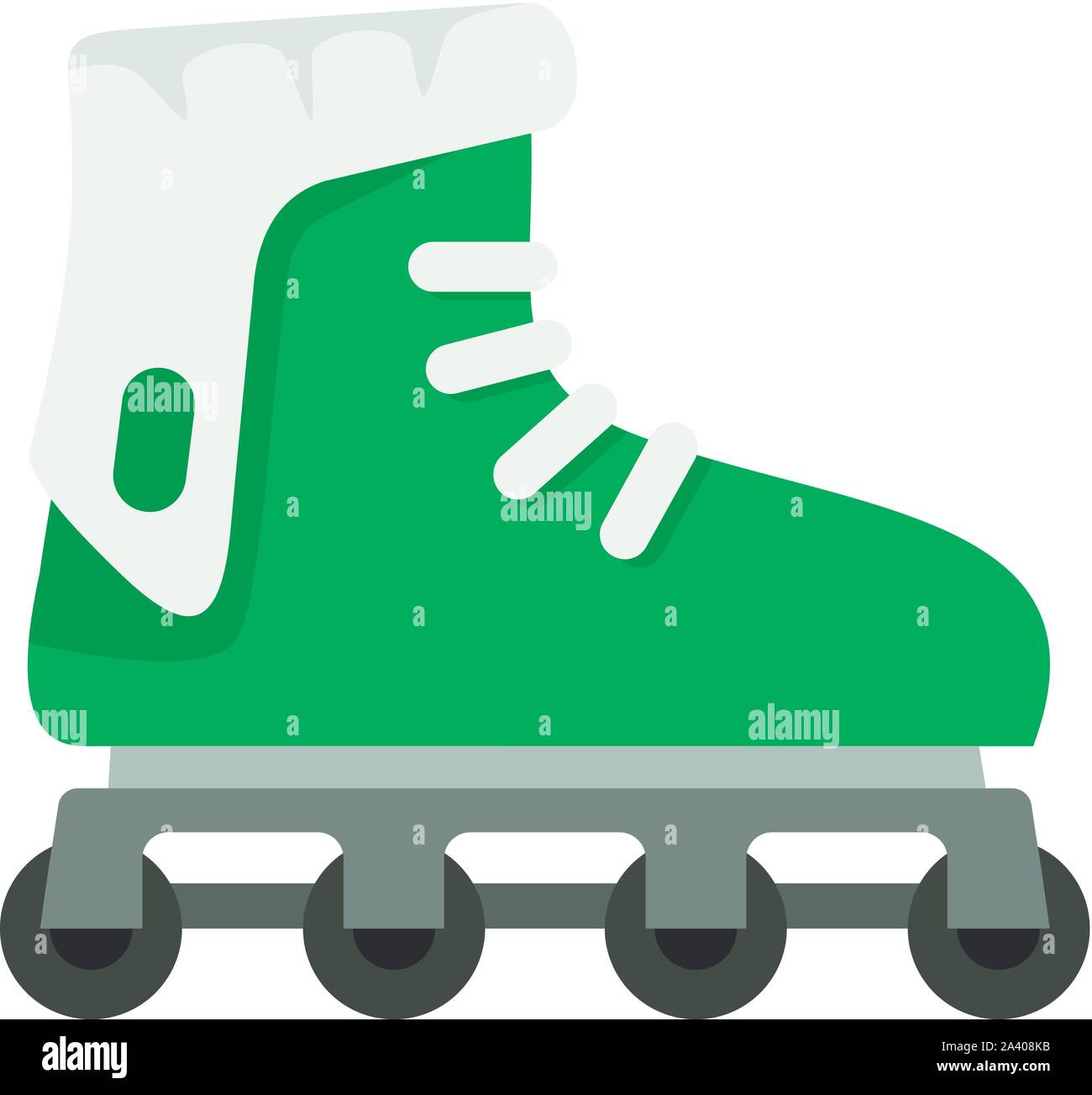 Glide inline skates icon. Flat illustration of glide inline skates