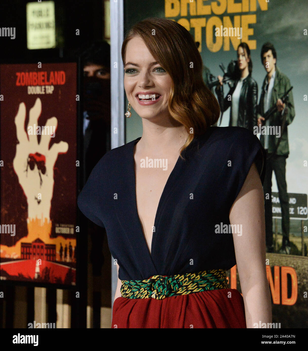 Emma stone zombieland double tap hi-res stock photography and images