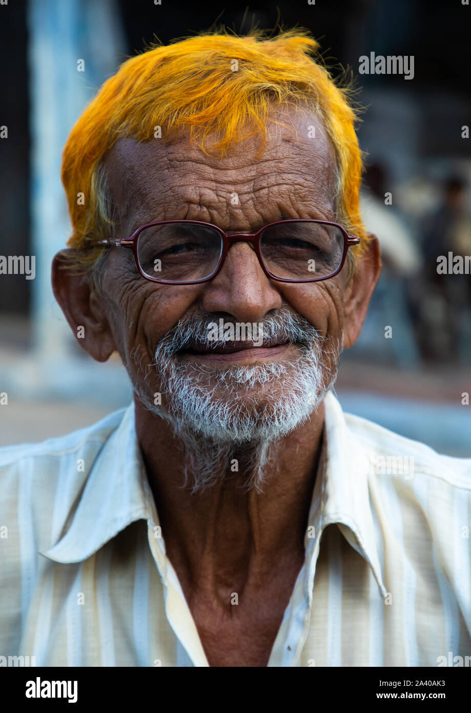 Portrait of a man with ginger hair, Rajasthan, Jodhpur, India Stock Photo -  Alamy