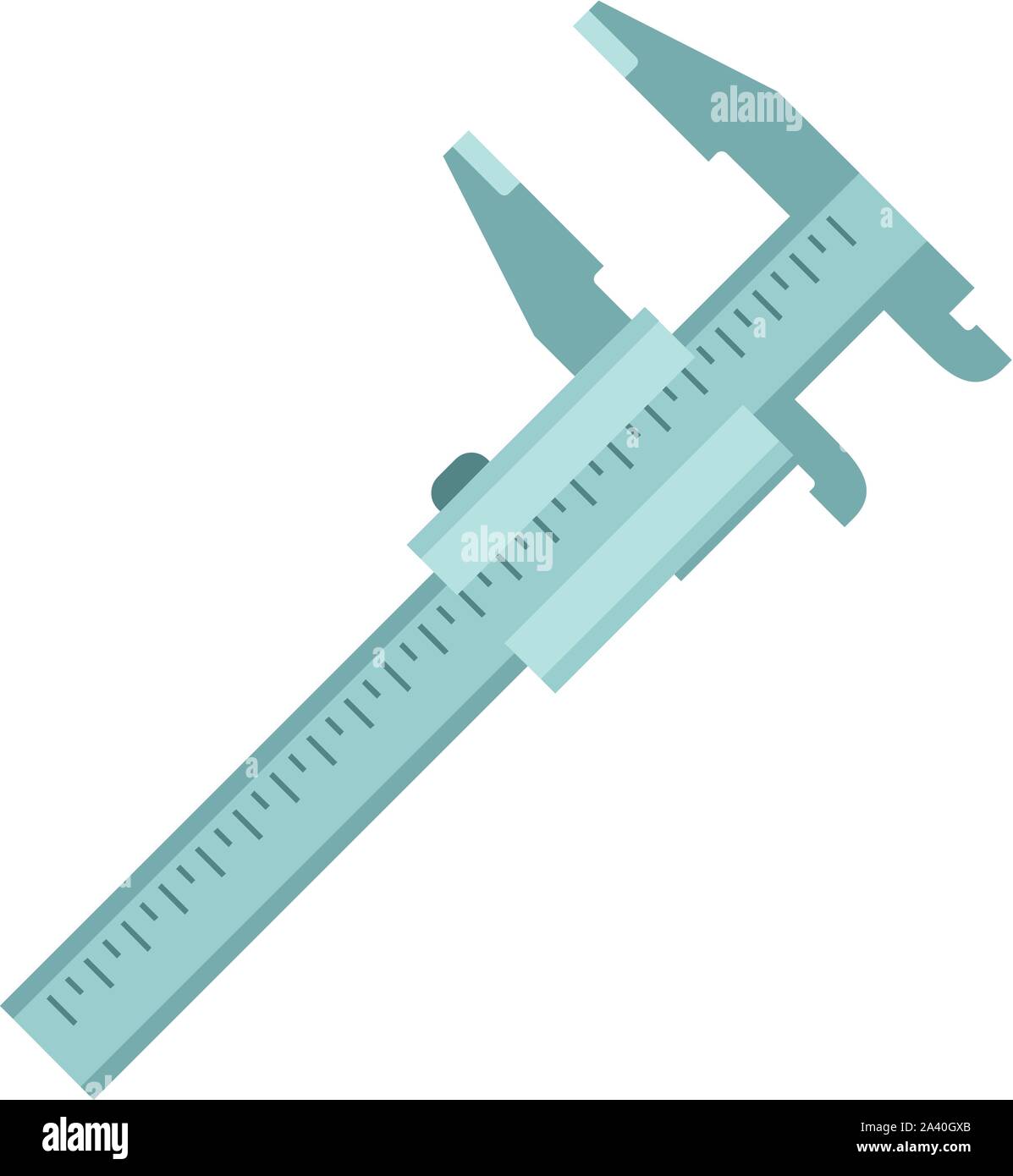 Calipers icon. Flat illustration of calipers vector icon for web design ...