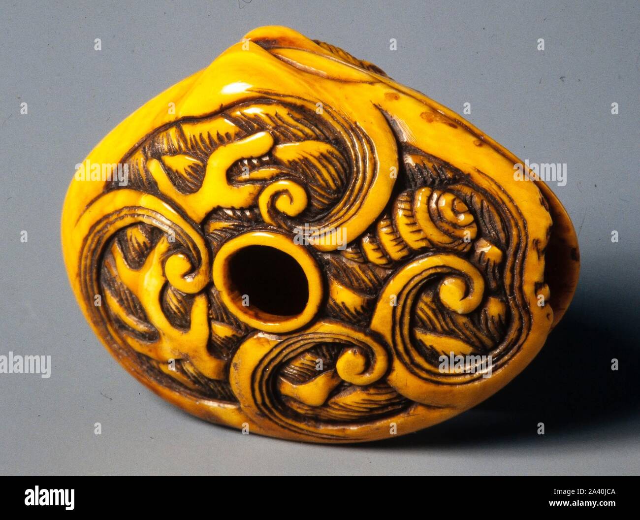 Netsuke, japanese miniature sculpture. Museum COLECCION PRIVADA Stock