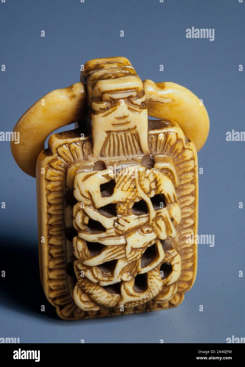 Netsuke, japanese miniature sculpture. Museum COLECCION PRIVADA Stock
