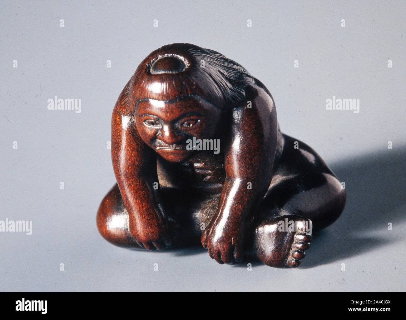 Netsuke, japanese miniature sculpture. Museum COLECCION PRIVADA Stock