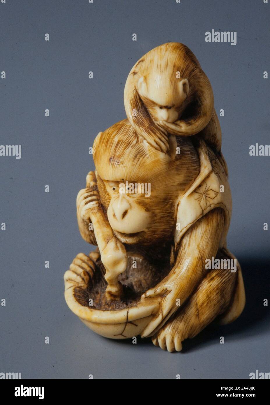 Netsuke, japanese miniature sculpture. Museum COLECCION PRIVADA Stock