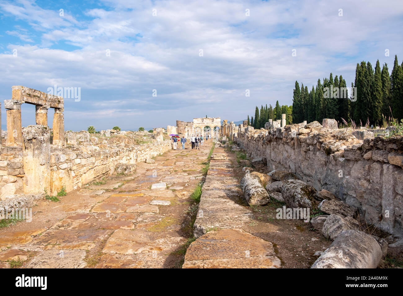 Turkey, 09/25/2019: the Latrine on Frontinus Street, main street to the ...