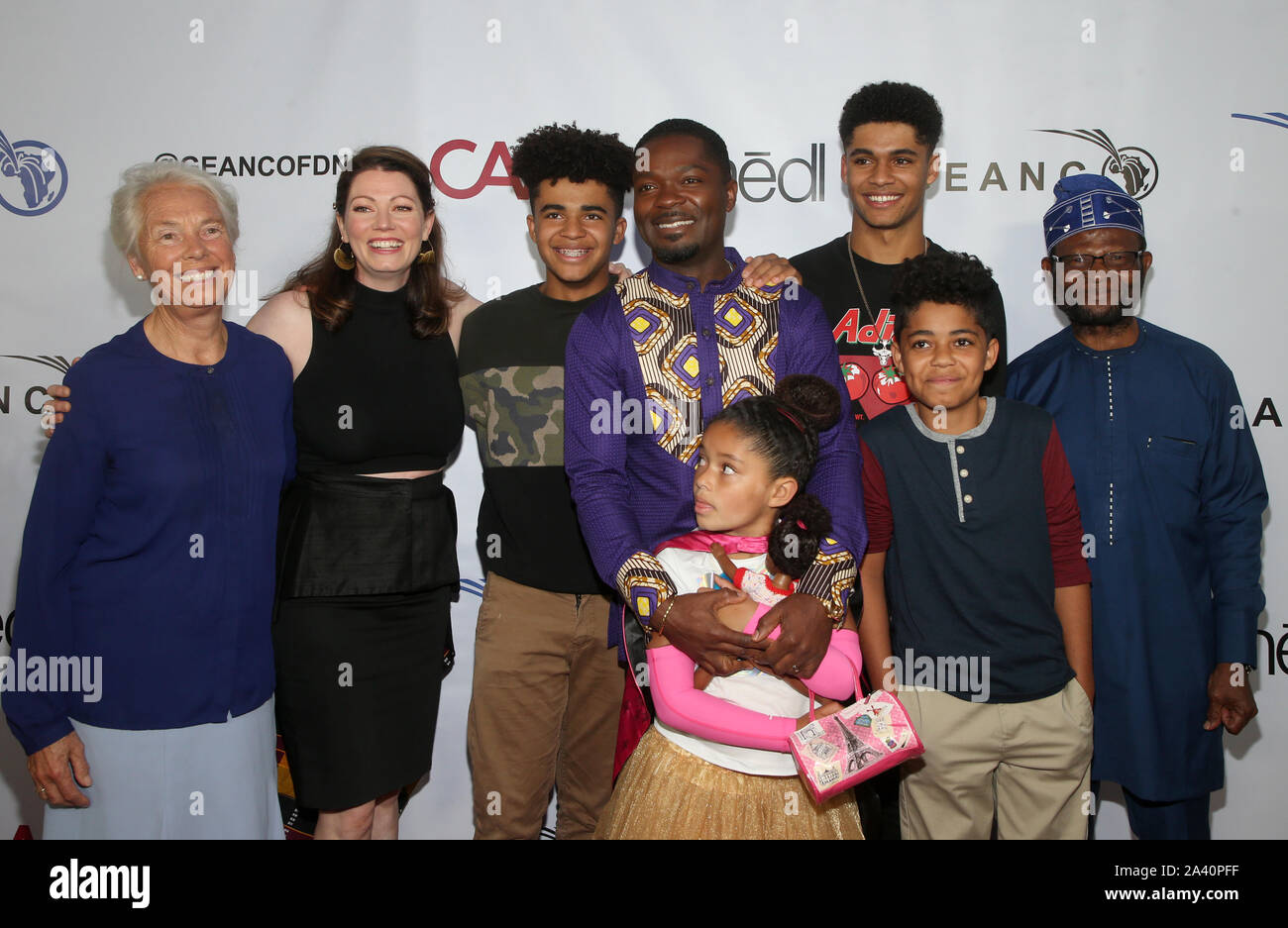 Beverly Hills, Ca. 10th Oct, 2019. Sandra Watson, David Oyelowo, Jessica  Oyelowo, Asher Oyelowo, Caleb Oyelowo, Stephen Oyelowo, GEANCO Foundation  Hollywood Gala at SLS Beverly Hills in Beverly Hills, California on October