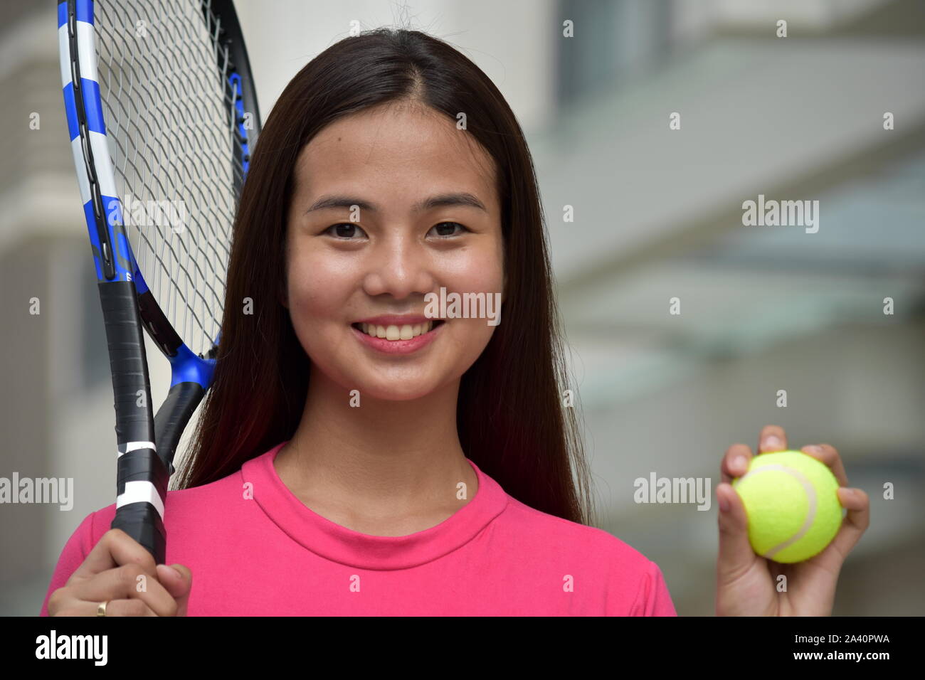Female tennis player asia hi-res stock photography and images - Alamy
