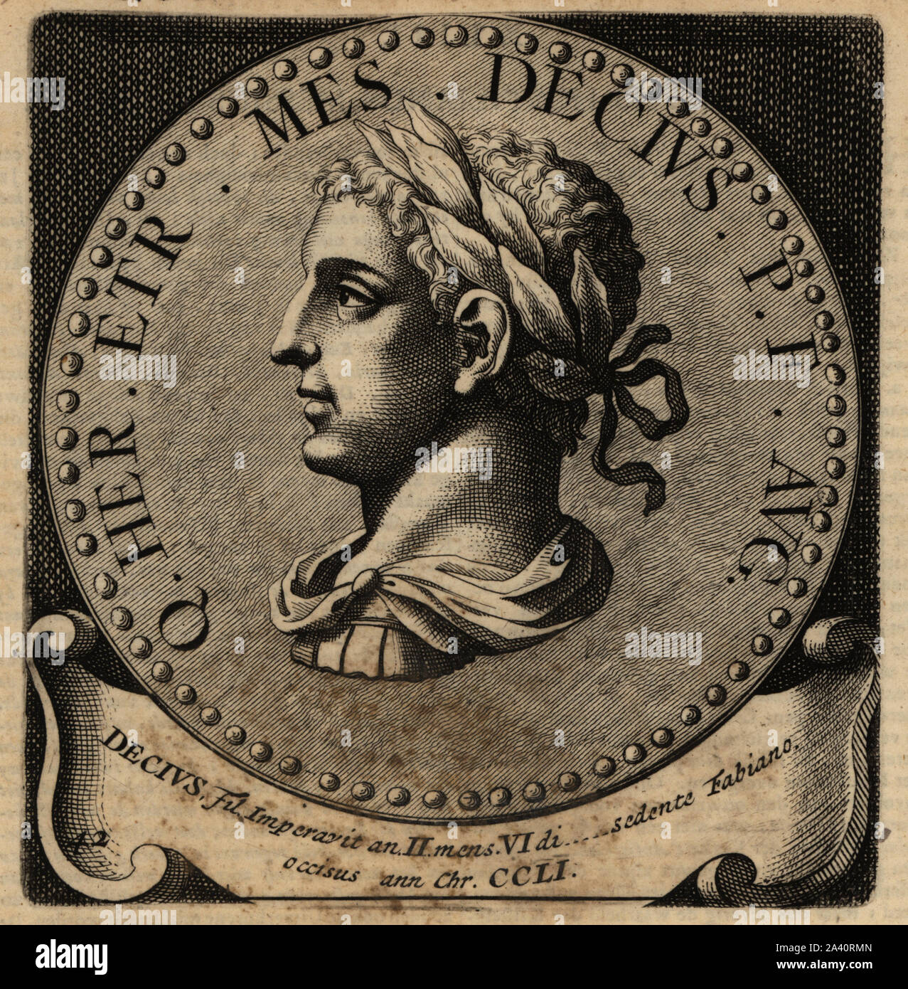 Roman Emperor Herennius Etruscus, 227251. Caesar Quintus Herennius