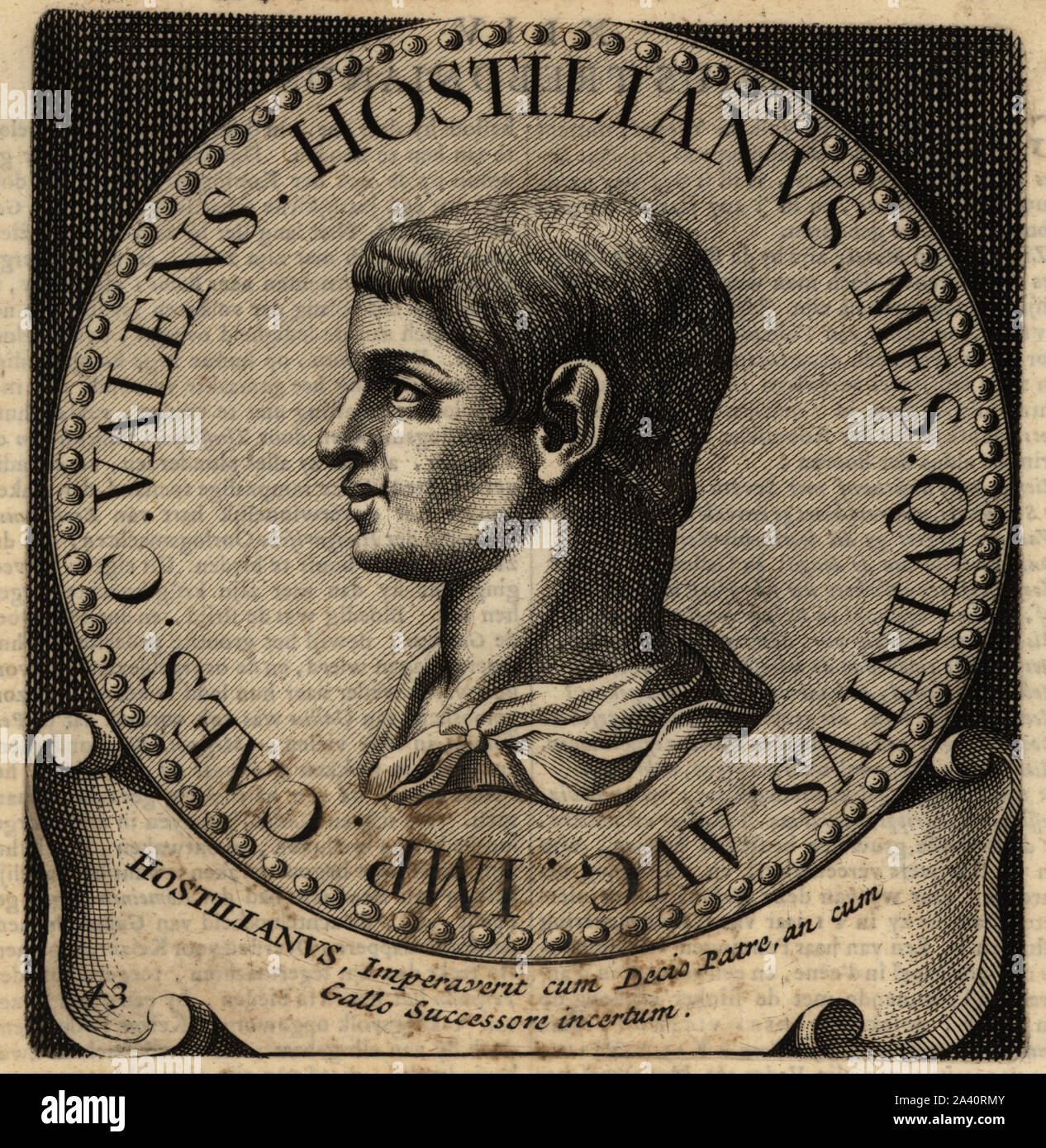 Gaius valens hostilianus messius quintus hires stock photography and