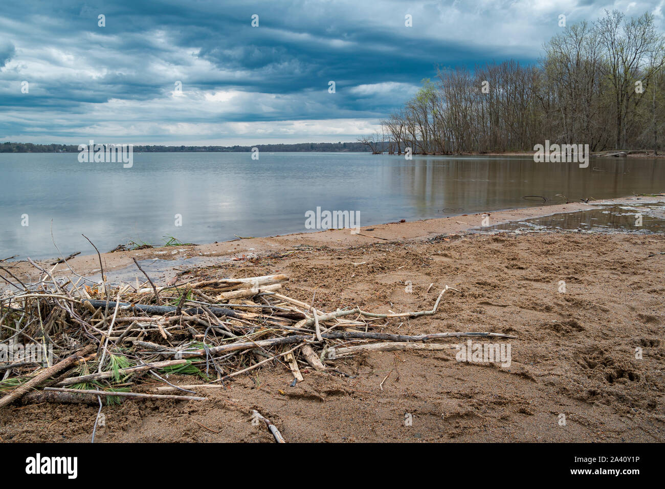 Delta Lake Beach or Known as Delta Lake State Park in Rome, New York