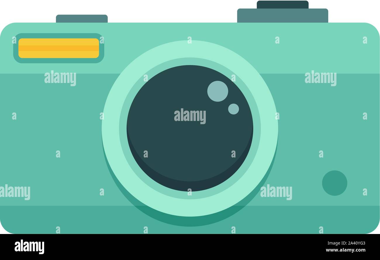 Camera icon. Flat illustration of camera vector icon for web design ...