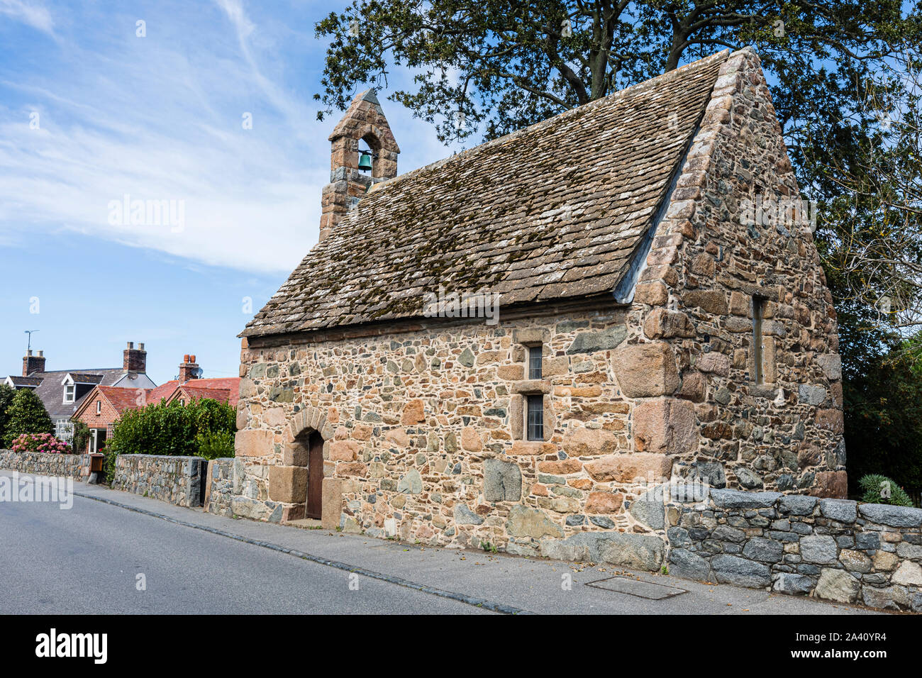 Chapel of St Apolline in Guernsey, Channel Islands Stock Photo Alamy