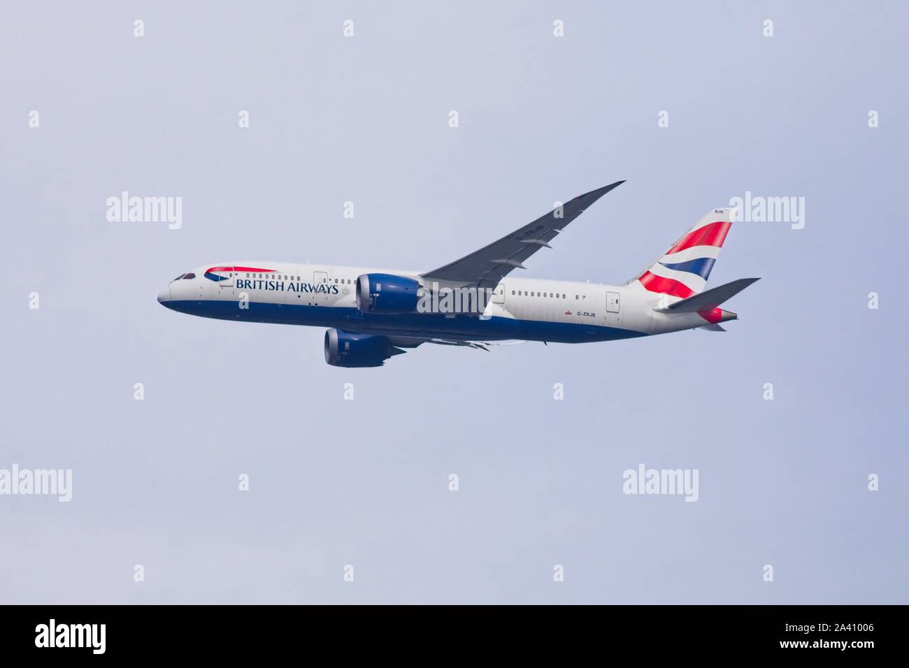 British airways Boeing 787-8 Dreamliner Registration G-ZBJB Stock Photo
