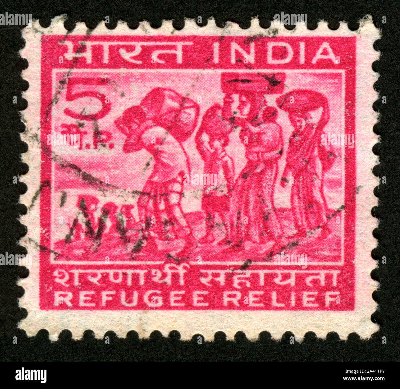 Refugee stamp hi-res stock photography and images - Alamy