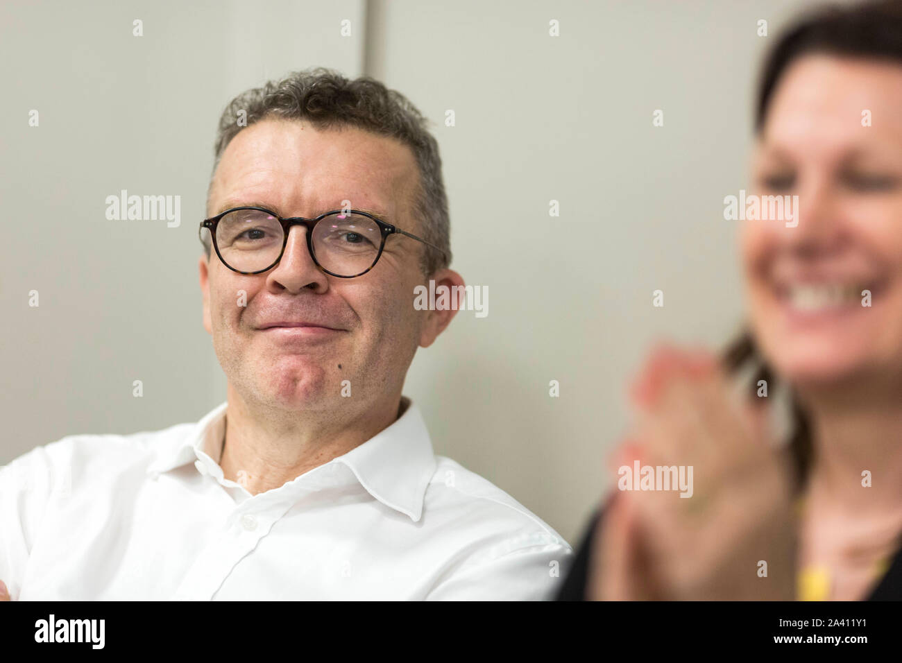 © Chris Bull. 23/09/19  BRIGHTON   , UK.    Labour Party Annual Conference 2019 in Brighton. Tom Watson MP , deputy leader of the Labour Party , speaks at fringe event - Growing the Future by the Woodland Trust.    Photo credit: CHRIS BULL Stock Photo