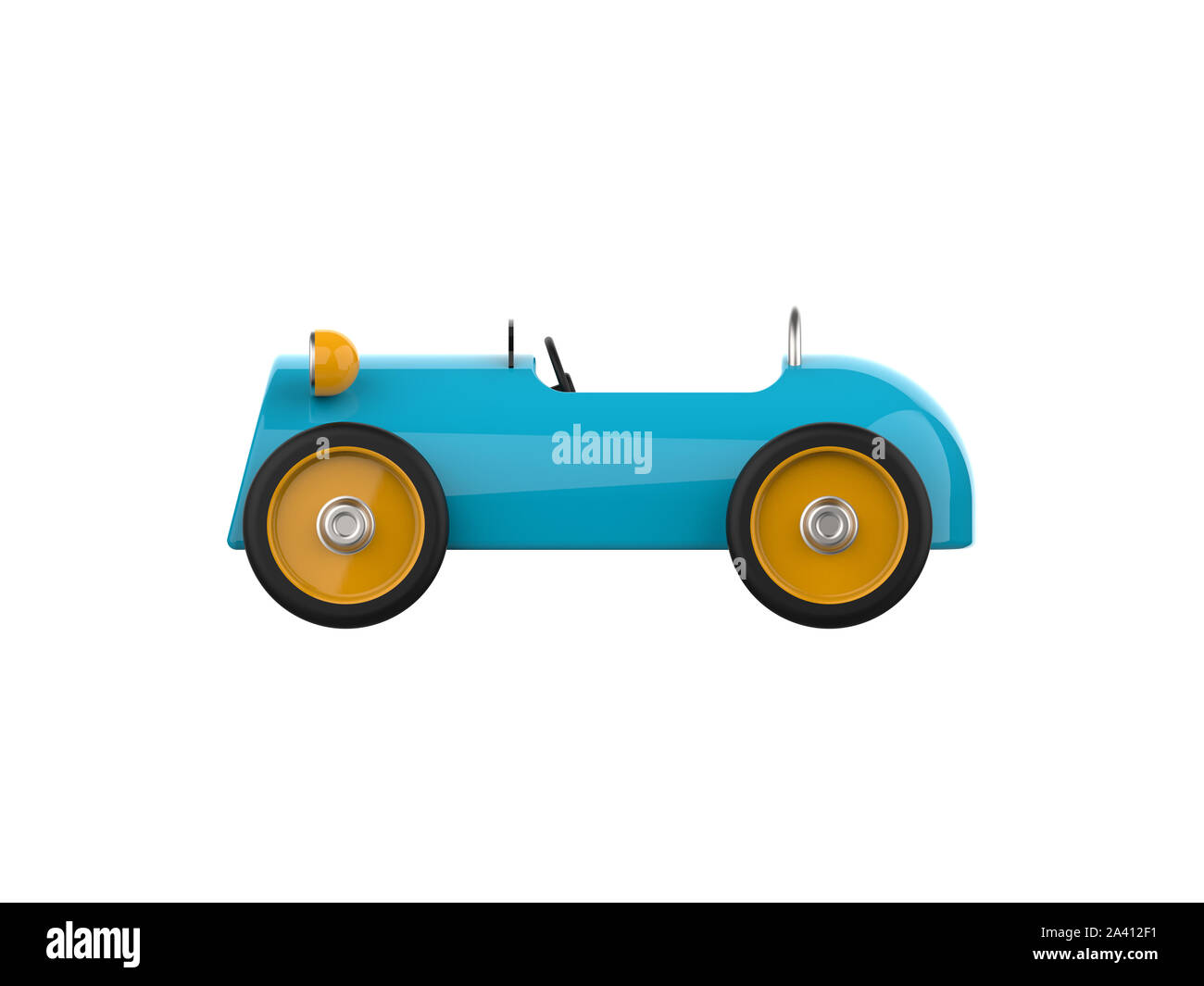 Toy car isolated on a white background,3d rendering Stock Photo - Alamy