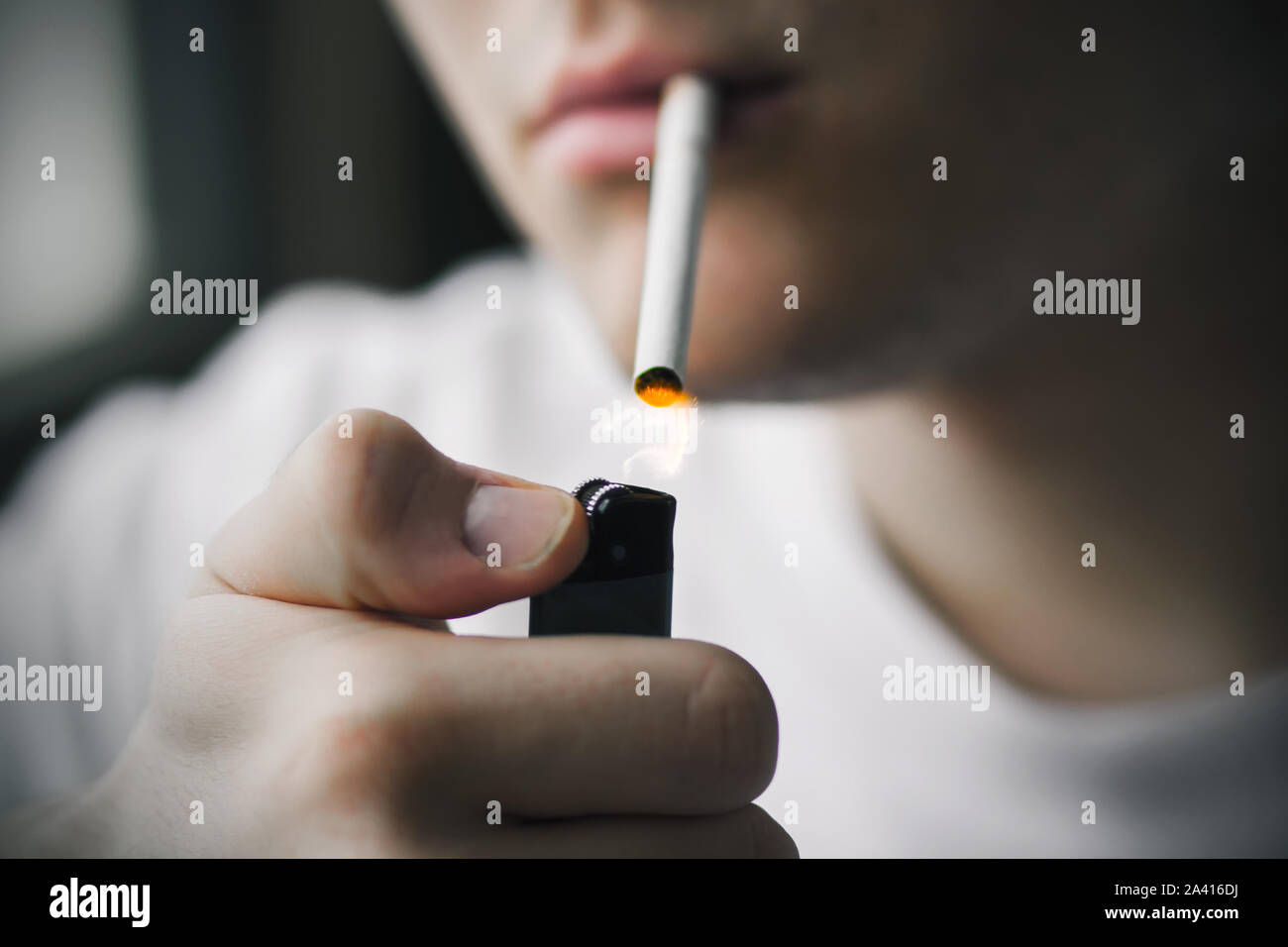 Cigarette lighter sparks hi-res stock photography and images