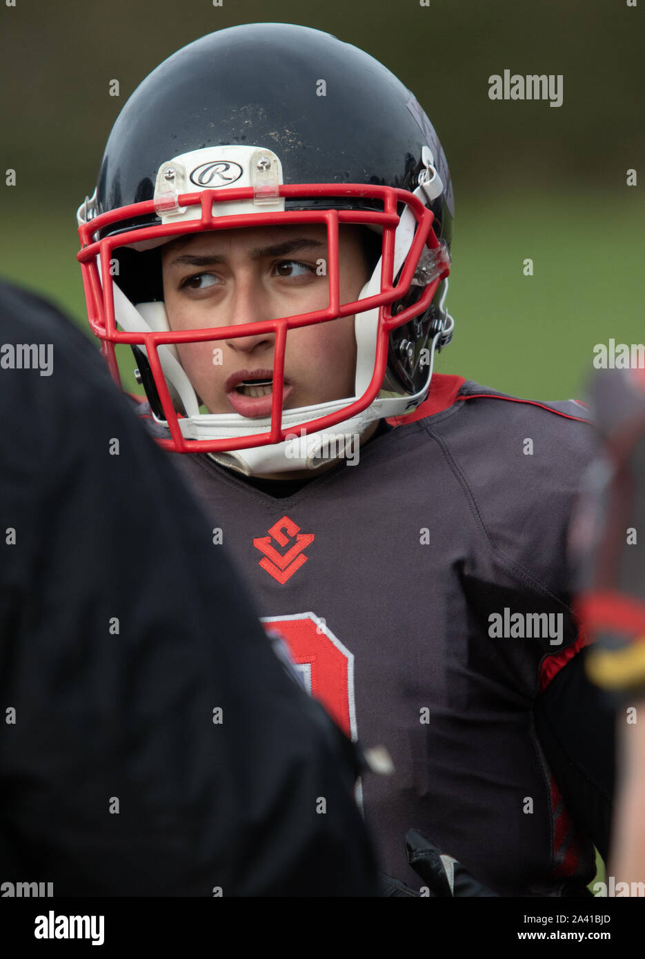 British Asian women american football player Stock Photo Alamy