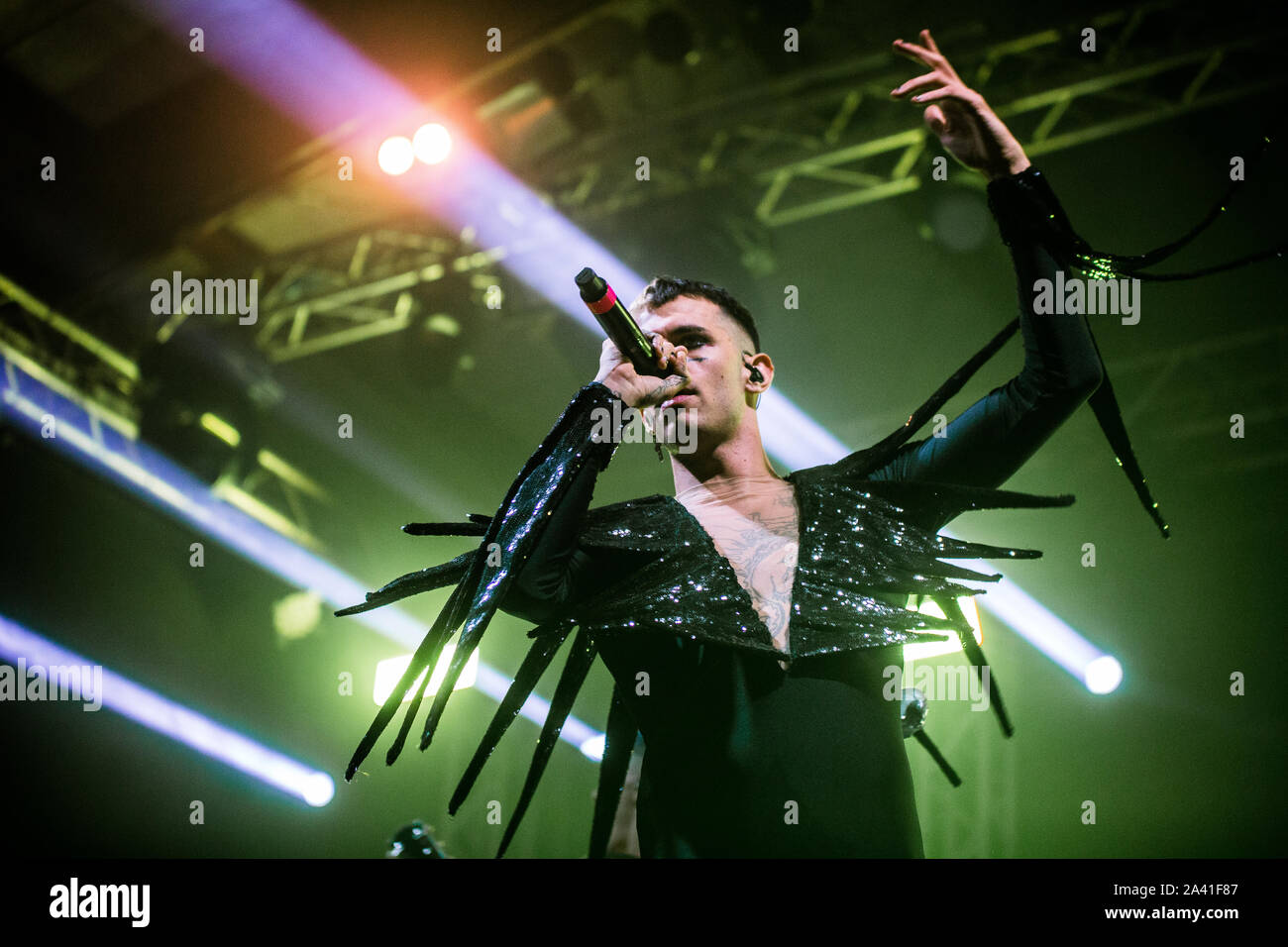 Bologna, Italy. 10th Oct, 2019. Achille Lauro, pseudonym of Lauro De ...