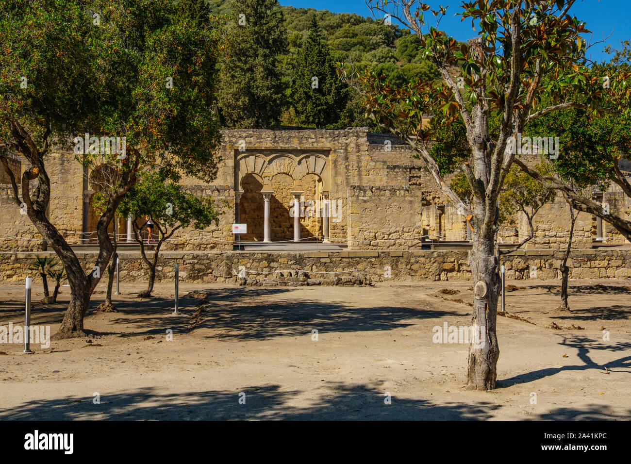 UNESCO World Heritage Site, Medina Azahara. Archaeological site Madinat al-Zahra, upper basilica buiding. Cordoba. Southern Andalusia, Spain. Europe Stock Photo