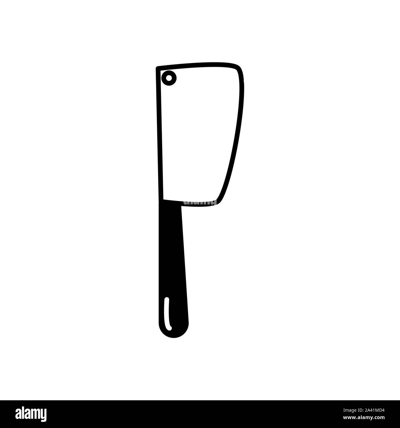 Butcher Cleaver Meat Black and White Stock Photos & Images Alamy