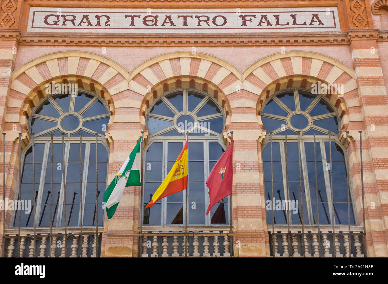 Gran Teatro Falla. Ciudad de Cadiz. Andalucia. España Stock Photo