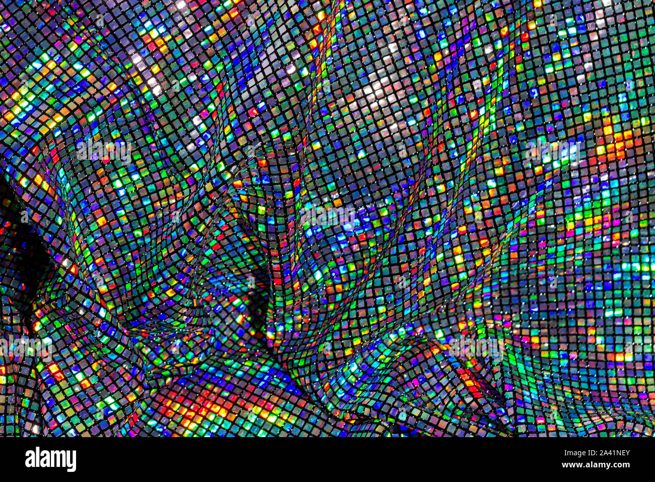 Silver sequin fabric hi-res stock photography and images - Alamy
