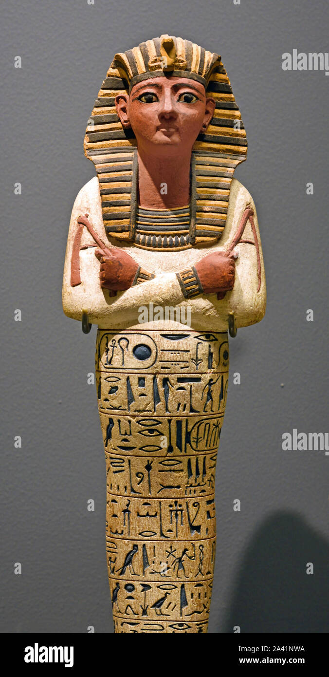 Ramses IV 1153 - 1147 BC (20th Dynasty) painted wood, Egypt, Egyptian. Stock Photo