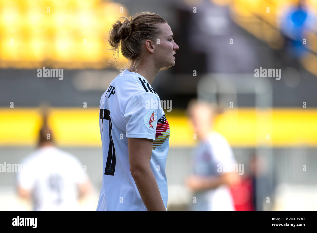 Thessaloniki, Greece October 08, 2019:Alexandra Popp from Germany in action during the UEFA Women's European Championship 2021 qualifier match between Stock Photo