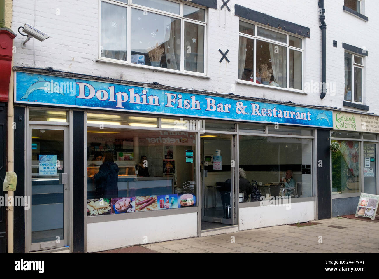 Around the City of Hereford, in Herefordshire, UK. The Dolphin Fish Bar