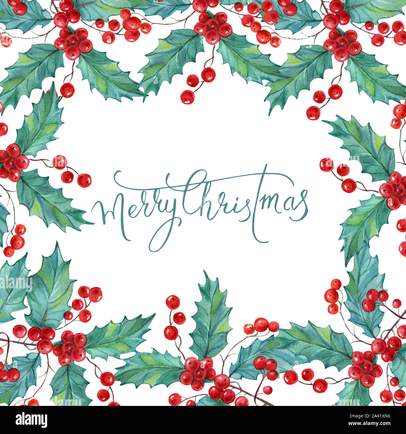 Pattern of Christmas sprigs of mistletoe on white background. Winter  holiday theme. suitable for postcards, posters, web pages and textiles  Stock Photo - Alamy