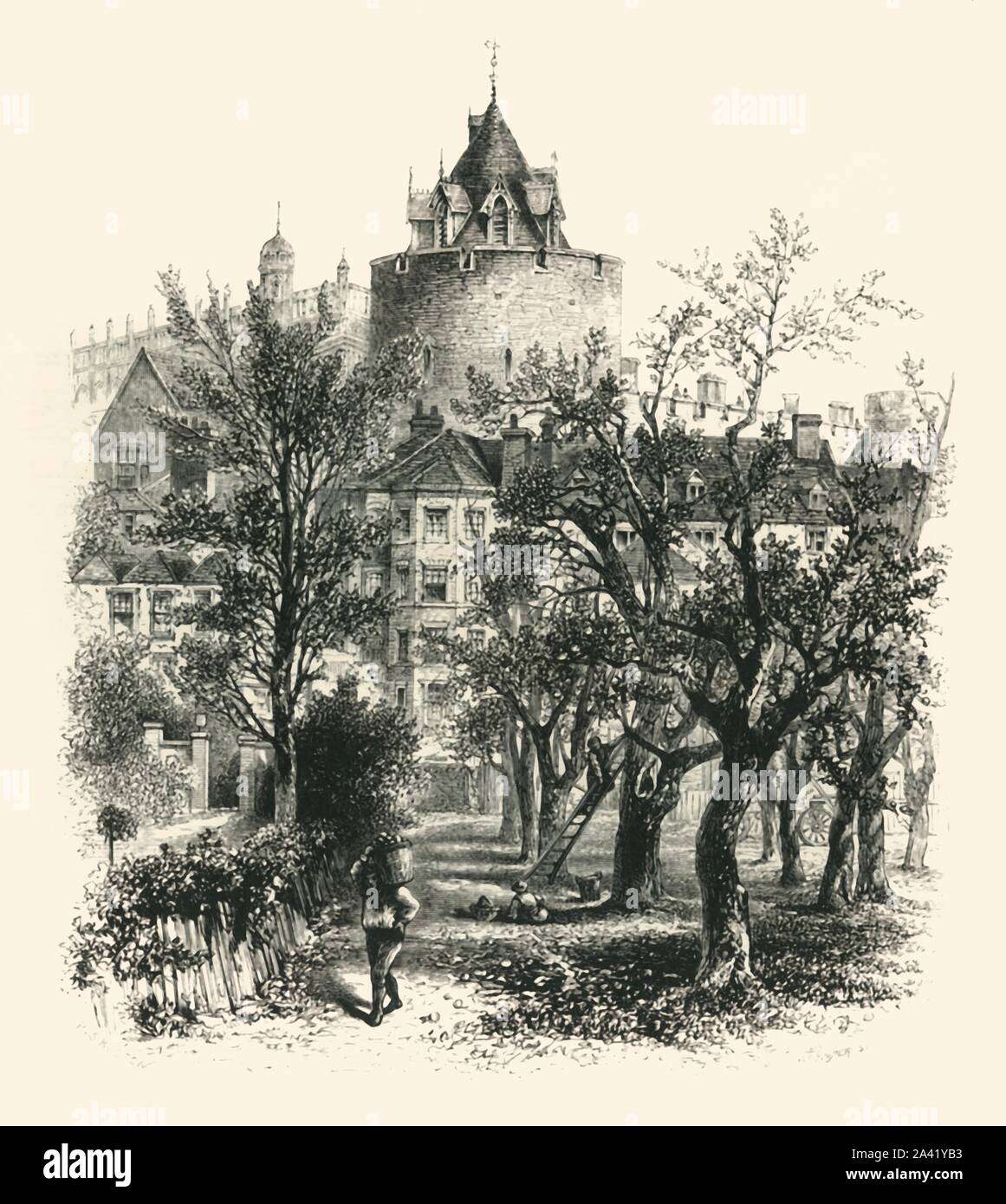 &amp;#39;The Curfew Tower&amp;#39;, c1870. Curfew Tower at Windsor castle dates from ...