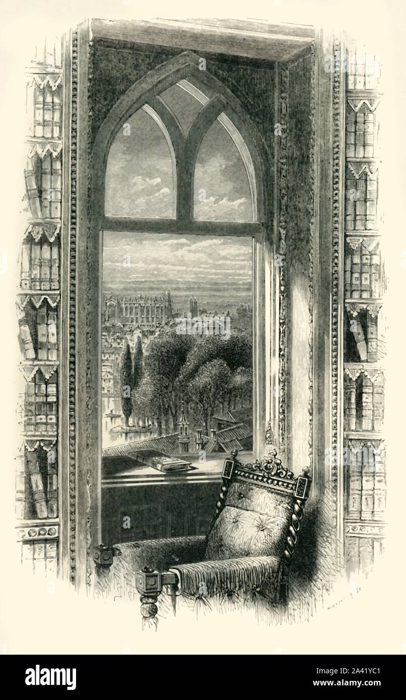 &amp;#39;View from the Library Window&amp;#39;, c1870. View from the library in Windsor ...