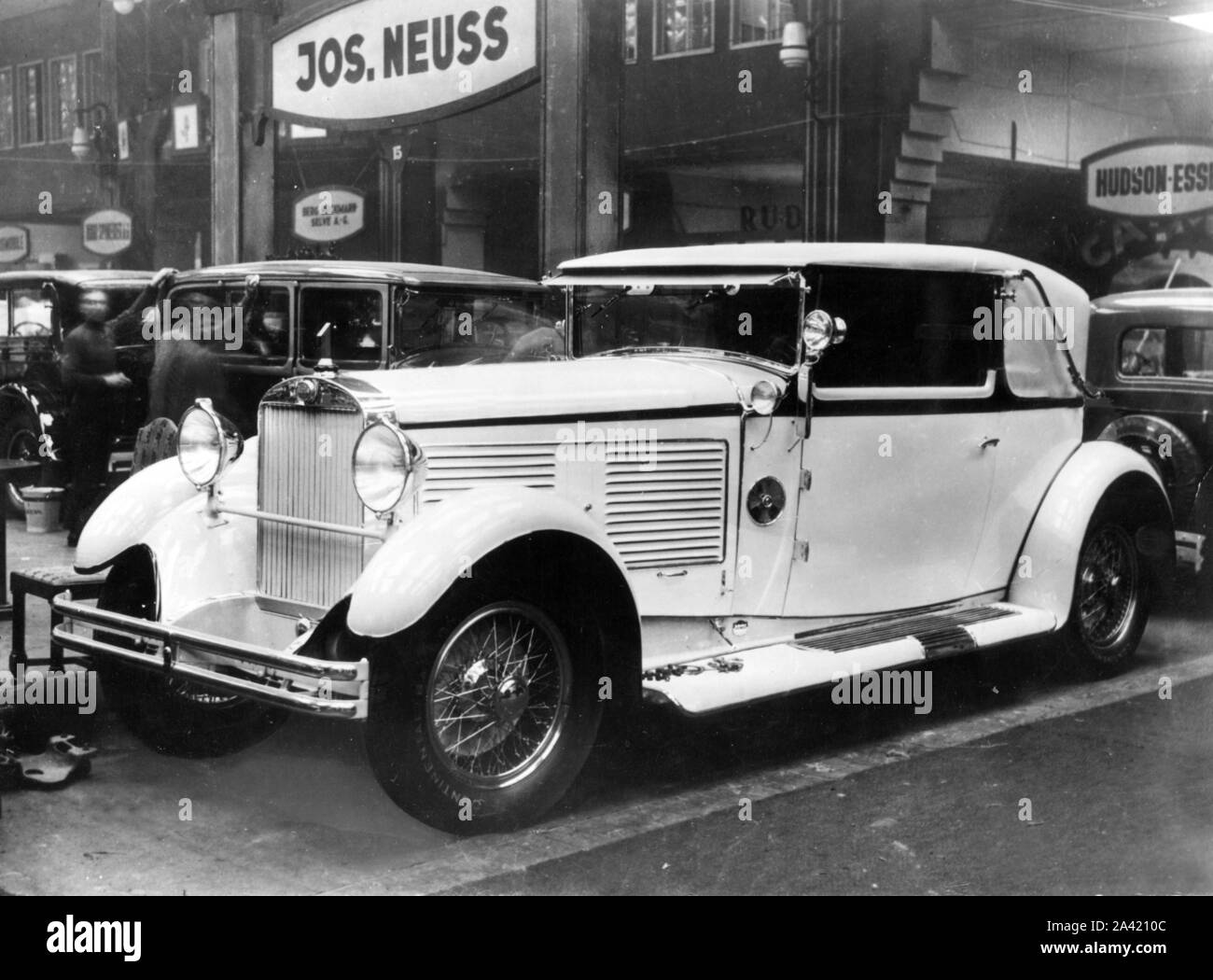 1928 Audi Imperator at motor show Stock Photo Alamy