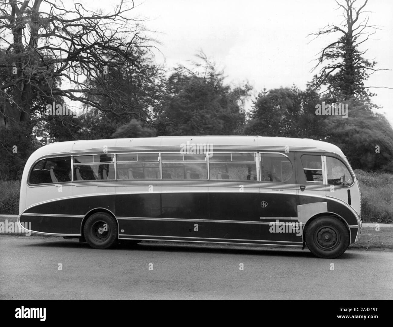 1958 Daimler D650 coach. Stock Photo