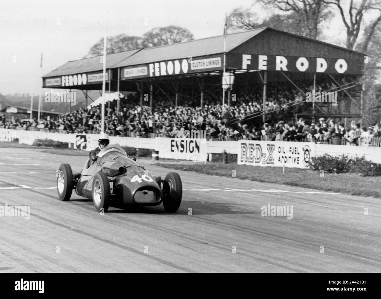 1954 Connaught, Ken McAlpine at Goodwood. Stock Photo