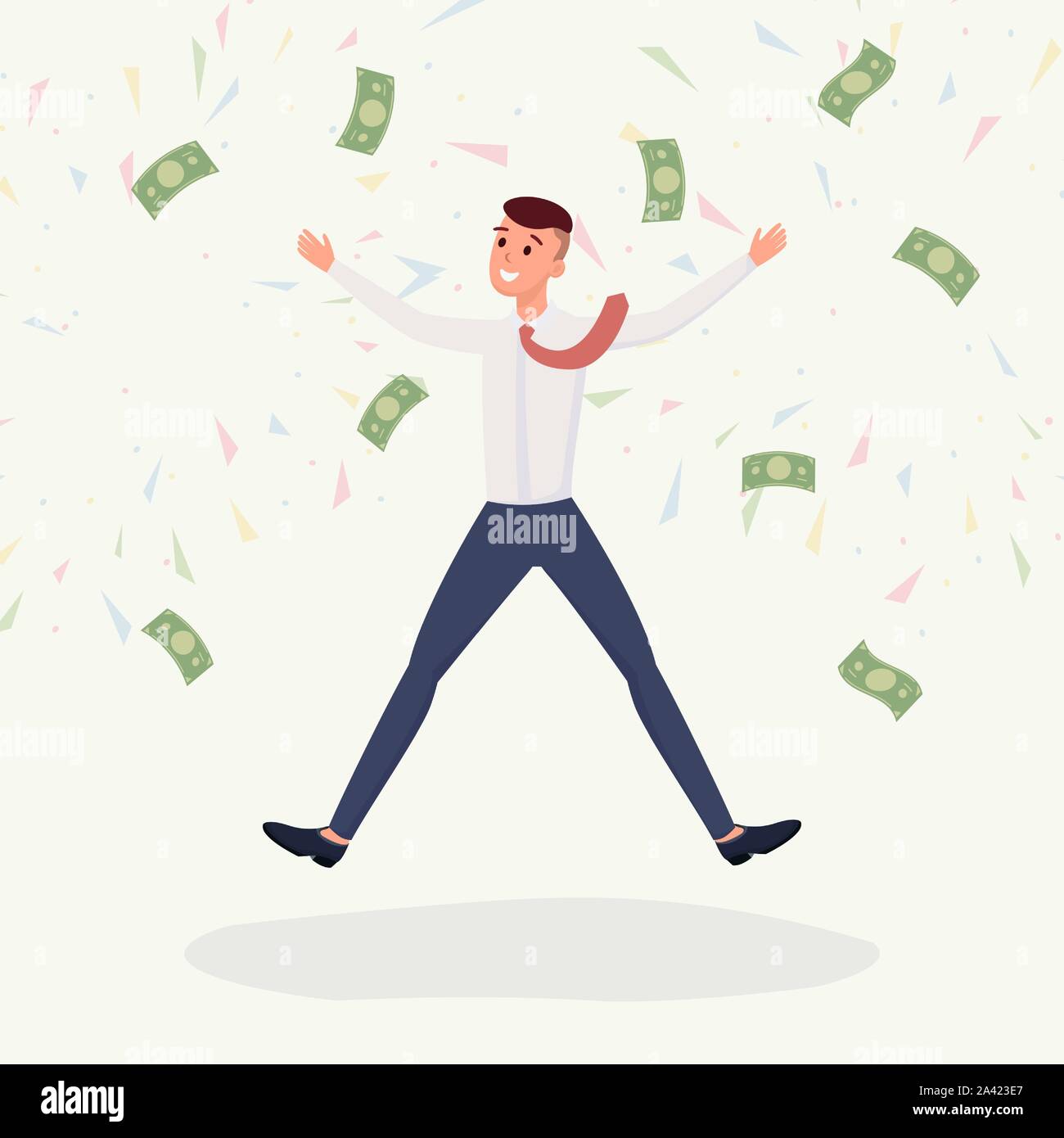 Lottery winner cartoon hi-res stock photography and images - Alamy