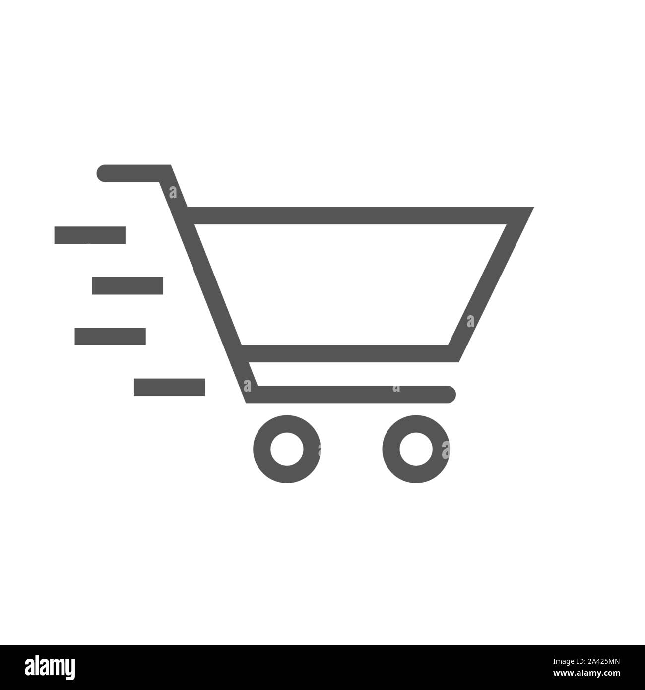Shopping basket icon for web design. EPS 10. Stock Vector